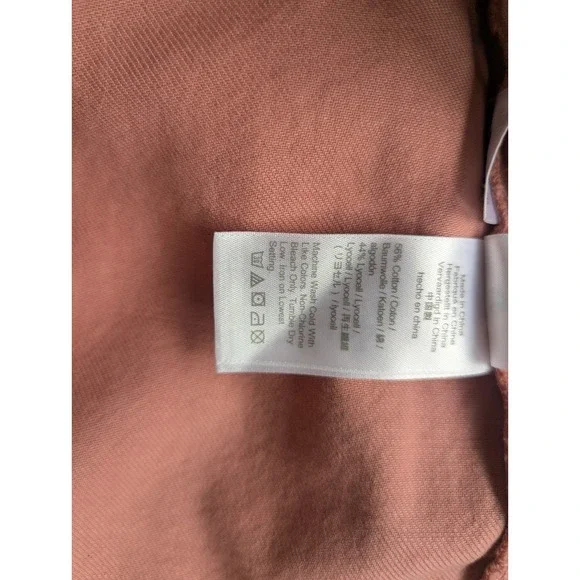 J. Crew Women's Size 12 Utility Gorpcore Chino Shirt Dress Coral Pink Zip Front - Picture 8 of 10